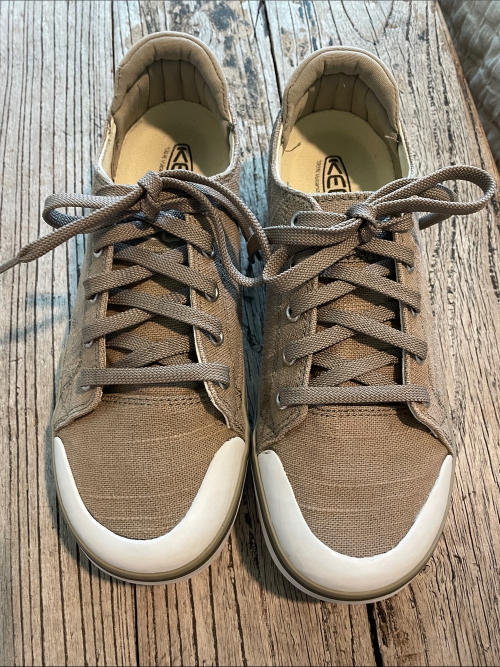 Keen Canvas Sneakers - Taupe Size 8